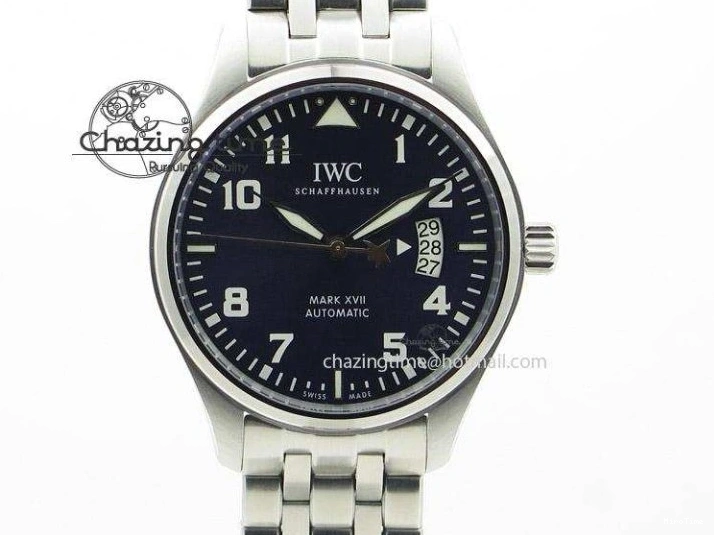 MIROTIME 0405 FastDry Portofino IW356501 SS V3 MK 1:1 Best Edition Black Dial On SS Mesh Bracelet MIYOTA 7195